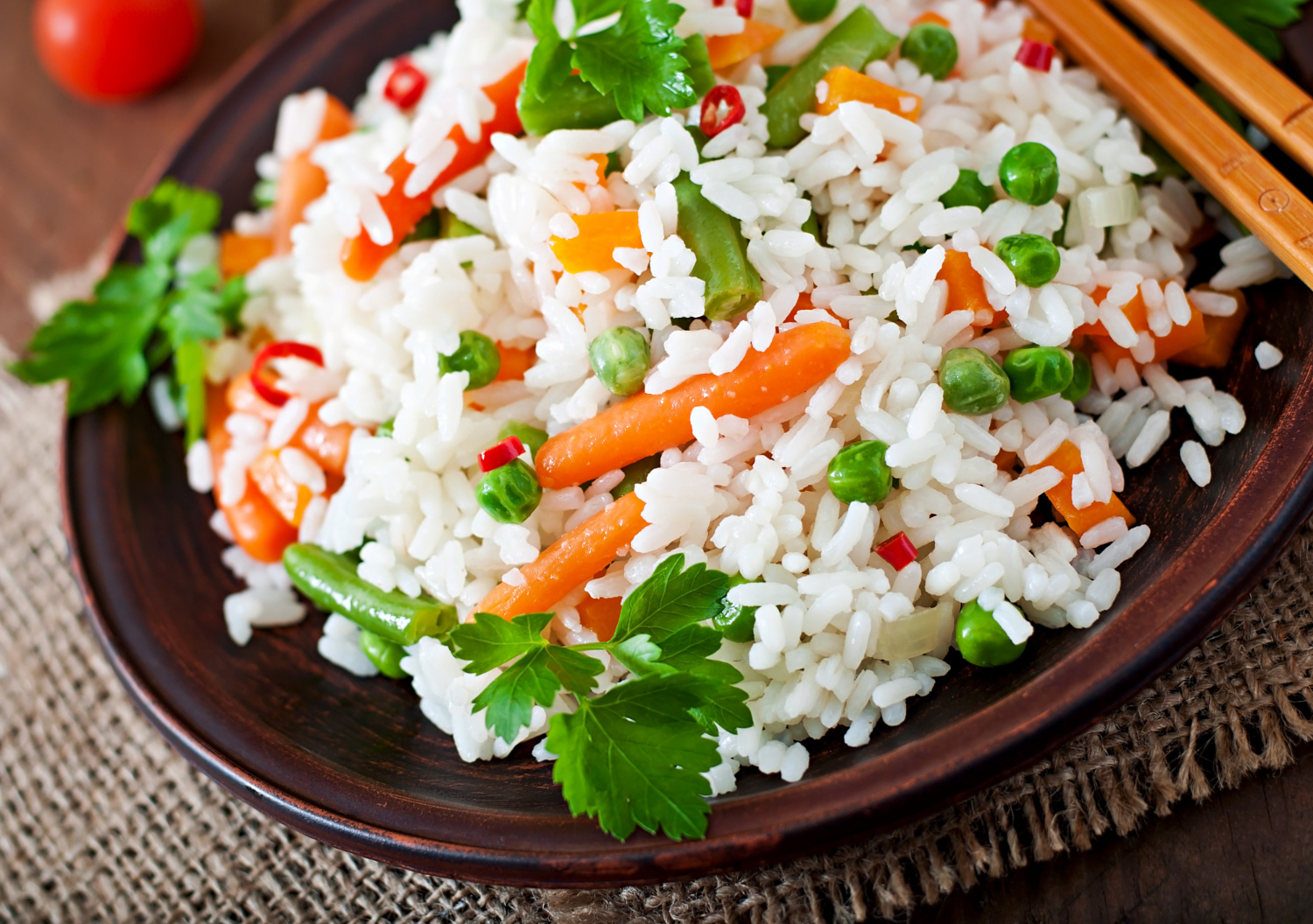 Steamed Basmati Rice Salad