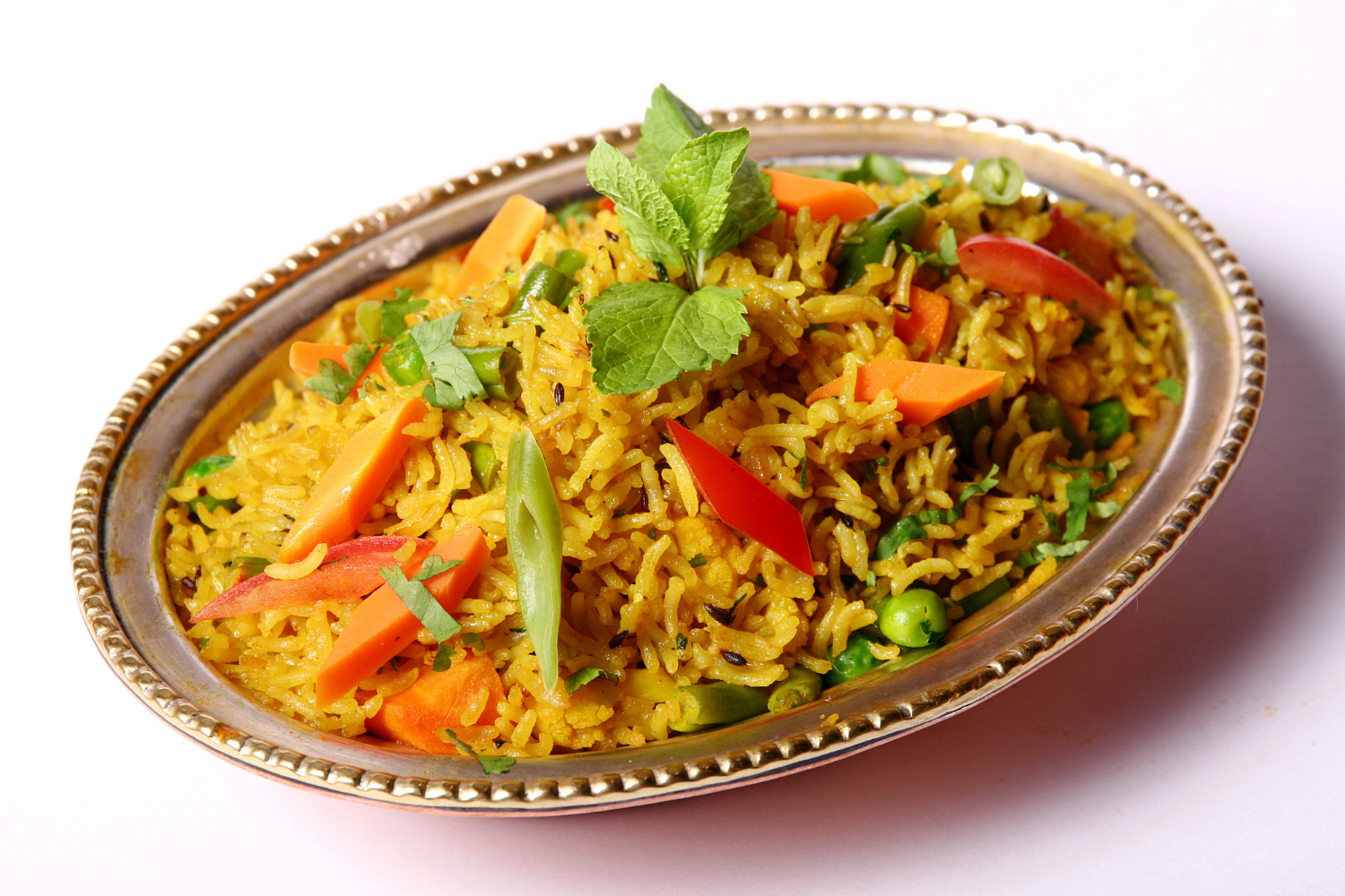 Vegetable Biryani with Steam Basmati Rice